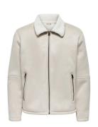 ONLY & SONS Onsroyce Shearling Jacket Otw Kräm