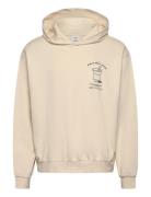 Mango Graphic Hooded Sweatshirt Kräm