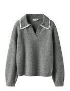 Name It Nkfrikasa Ls Knit Polo Grå