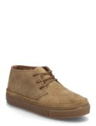 Mango Lace-Up Leather Skor Badskor Beige
