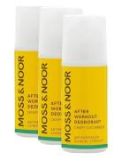 MOSS & NOOR After Workout Deodorant Crispy Cucumber 3 Pack Nude
