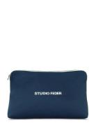 STUDIO FEDER Celia Toiletry Bag - Canvas Marinblå