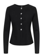 ONLY Onlmelli Life Ls Ck But Cardi Rp Knt Svart