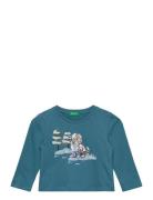 United Colors Of Benetton T-Shirt L/S Blå