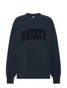ROTATE Birger Christensen Heavy Sweat Crewneck Marinblå