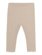 En Fant Leggings Pointelle Beige
