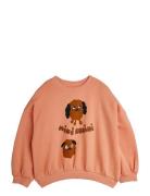 Mini Rodini Doggies Sp Sweatshirt Korall