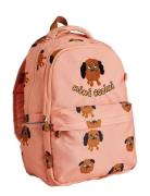 Mini Rodini Doggies Aop School Aop Backpack Rosa