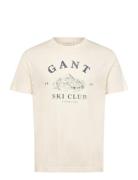 GANT Graphic Ss T-Shirt Kräm