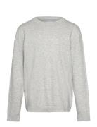 Mango Flecked Cotton-Blend Sweater Grå