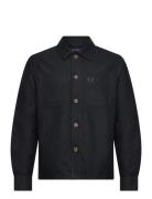 Fred Perry Brushed Twill Overshirt Svart