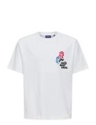 ONLY & SONS Osjfred Laurent Flow. Rlx Ss Jrs Noos Vit