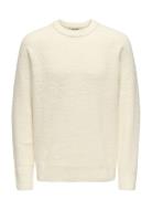 ONLY & SONS Onsdale Life Rlx Ls Raglan Knit Kräm