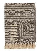 House Nordic Inga - Plaid, Brown, 130X180 Cm Brun