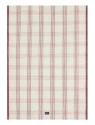 Lexington Home Checked Linen/Cotton Kitchen Towel Kräm