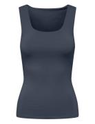 ONLY Onlea S/L 2-Ways Fit Top Jrs Noos Marinblå