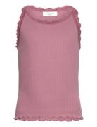 Rosemunde Kids Rkbalta Sl Top W/ Lace Cropped Rosa