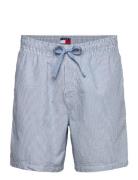 Tommy Jeans Tjm Seersucker Stp Beach Short Blå