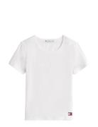 Tommy Hilfiger Ss Rib T-Shirt Vit