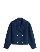 Tommy Hilfiger Df Wool Gold Button Peacoat Marinblå