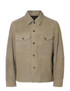Selected Slhthom Suede Overshirt Noos Beige