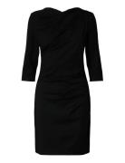 Selected Slfira-Carolina 3/4 Short Dress Svart