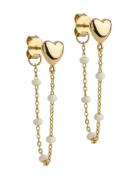 Enamel Copenhagen Earrings, Lola Heart Guld
