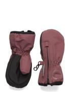 En Fant Mittens W. Zipper Burgundy