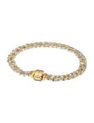 Pandora Cuban Chain Sterling Silver And 14K Gold-Plated Bracelet With ...