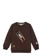 Minymo Sweatshirt Ls Aop Brun