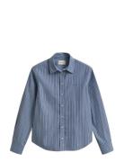GANT Reg Classic Poplin Striped Shirt Blå