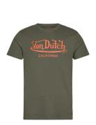 Von Dutch Von Dutch Wordmark - Tshirt Khaki Green