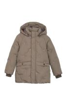 En Fant Jacket Puffer W. Embroidery Beige