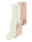 Lil'Atelier Nbfilso 2P Dilo Pantyhose Lil Kräm