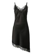 Pieces Pcnomi Strap Satin Lace Dress Wvn D2D Svart