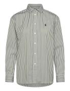 Polo Ralph Lauren Relaxed Fit Striped Cotton Shirt Grön