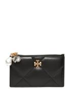 Tory Burch Kira Diamond Quilt Charm Zip Card Case Svart