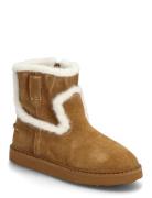 Mango Fur-Effect Suede Ankle Boots Brun