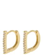 Timi Of Sweden Ira - Crystal Bar Huggie Guld