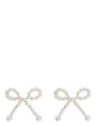 Timi Of Sweden Juliette - Cute Pearl Bow Stud Earrings Vit
