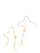 Timi Of Sweden Unni - Chain Earrings Stainless Steel Guld