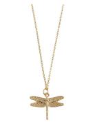 Timi Of Sweden Dragonfly Necklace Guld