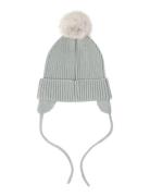 Lindex Cap Knitted W Pom Pom Grön