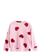 Lindex Langærmet Trøje I Velour Rosa