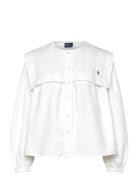 Polo Ralph Lauren Bib Cotton Oxford Shirt Vit