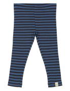 Petit Piao Legging Modal Striped Marinblå