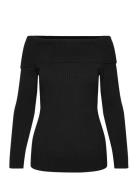 Only Maternity Olmkatia Ls Off Shoulder Knt Svart