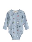 Lindex Body Moomin Winter Blå