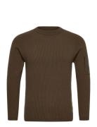 C.P. Company Lambswool Grs Crew Neck Full Knit Brun