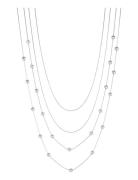 Bud To Rose Bead Layer Necklace Gold Silver